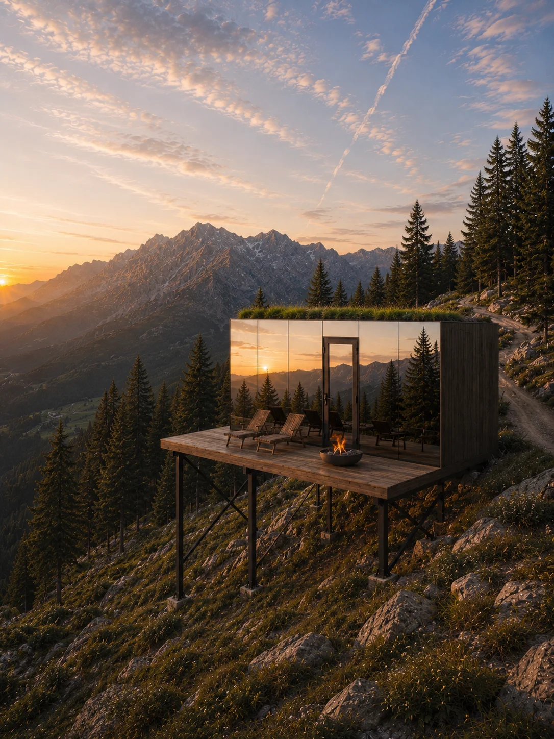 AERA DOMUS with a mountain view